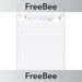 PlanBee Snowy Mountain Writing Frame | PlanBee FreeBees