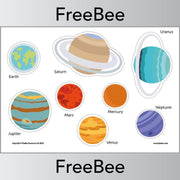 PlanBee FREE Solar System Mobile Template by PlanBee