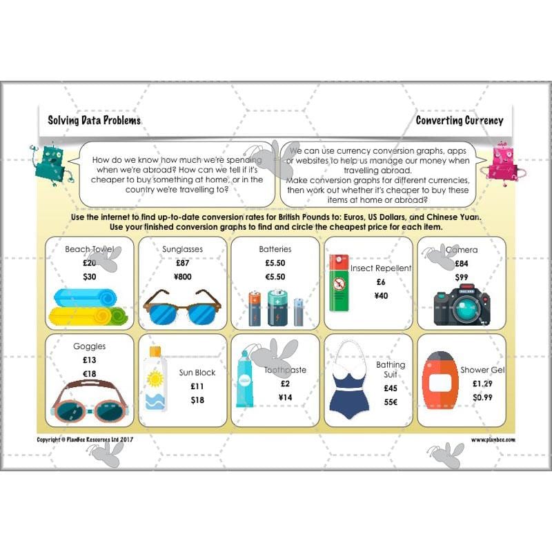 PlanBee Solving Data Problems Year 6 Statistics by PlanBee