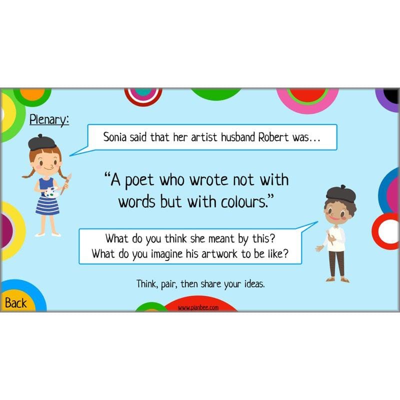 PlanBee Sonia DelaunayKS2 Art scheme of work by PlanBee