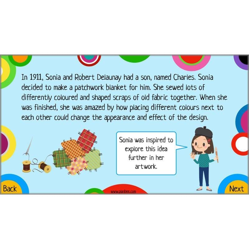 PlanBee Sonia DelaunayKS2 Art scheme of work by PlanBee