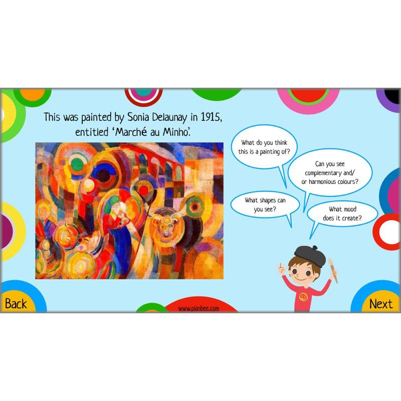 PlanBee Sonia DelaunayKS2 Art scheme of work by PlanBee