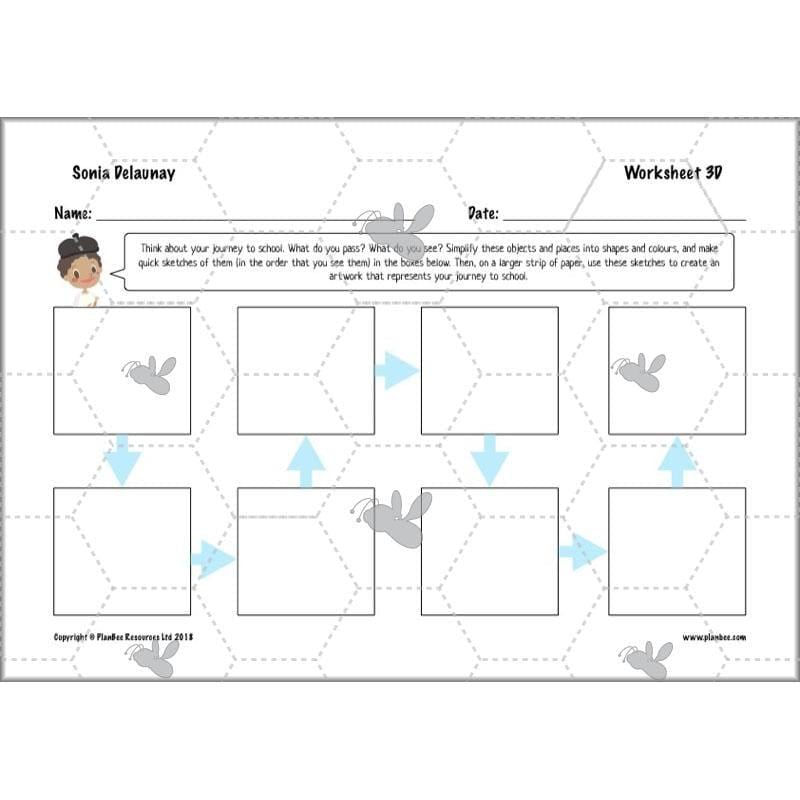 PlanBee Sonia DelaunayKS2 Art scheme of work by PlanBee