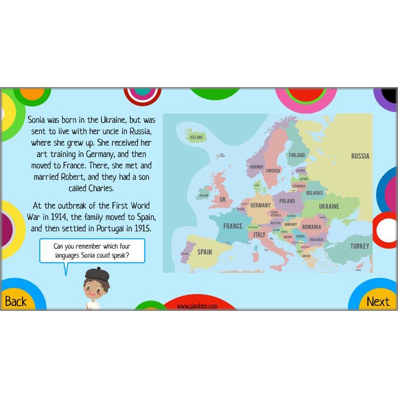 PlanBee Sonia DelaunayKS2 Art scheme of work by PlanBee