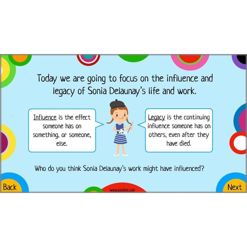 PlanBee Sonia DelaunayKS2 Art scheme of work by PlanBee