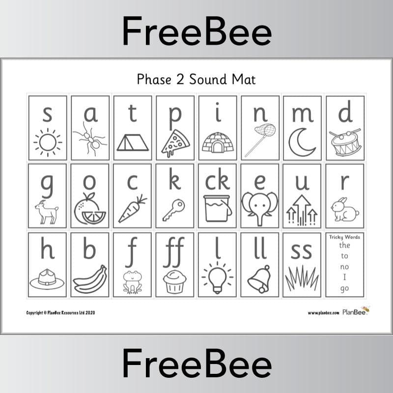 PlanBee Free Phonics Sound Mat Pack | Phonic Resource by PlanBee