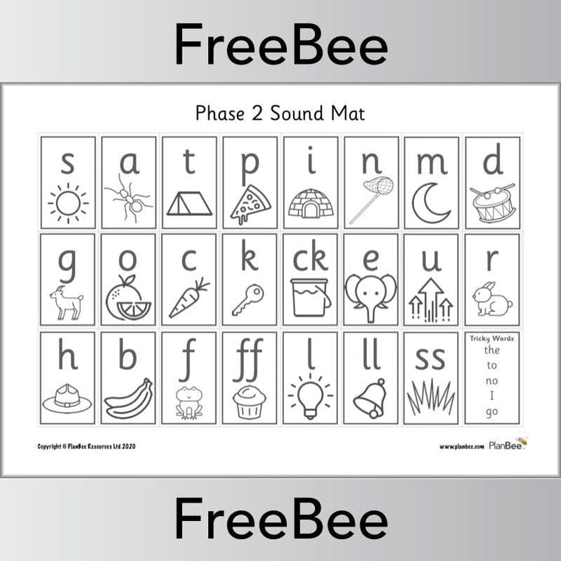 Phonics Program Sound Mat Free Phonics Sound Mat Pack | Phonic Resource by PlanBee