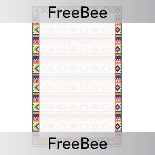 PlanBee FREE South America Writing Frame by PlanBee