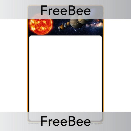 PlanBee Space Writing Frame | PlanBee FreeBees