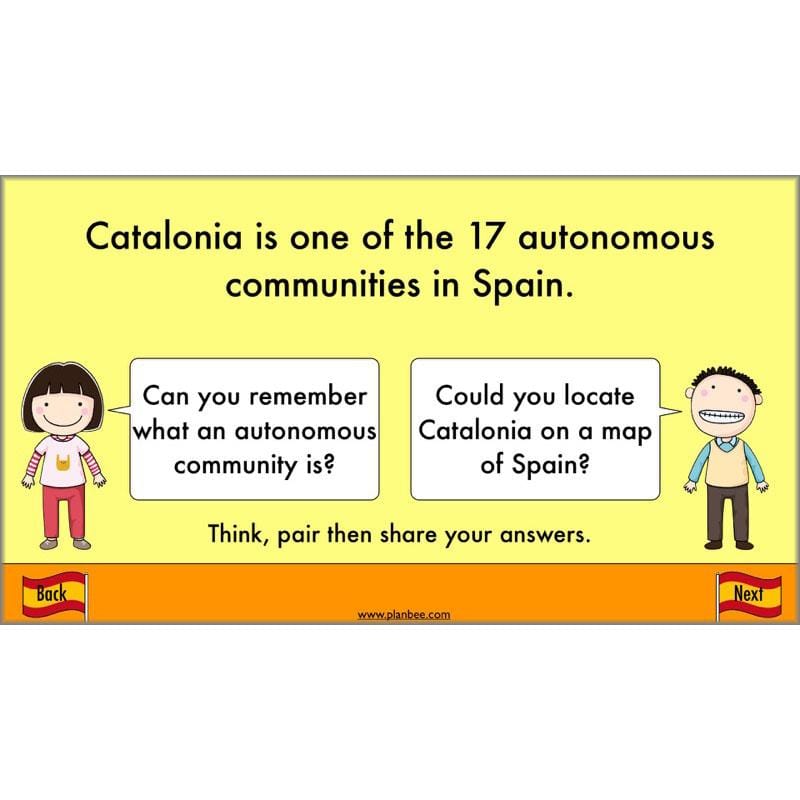 PlanBee Spain and Catalonia: KS2 Geography scheme of work Year 3 & Year 4