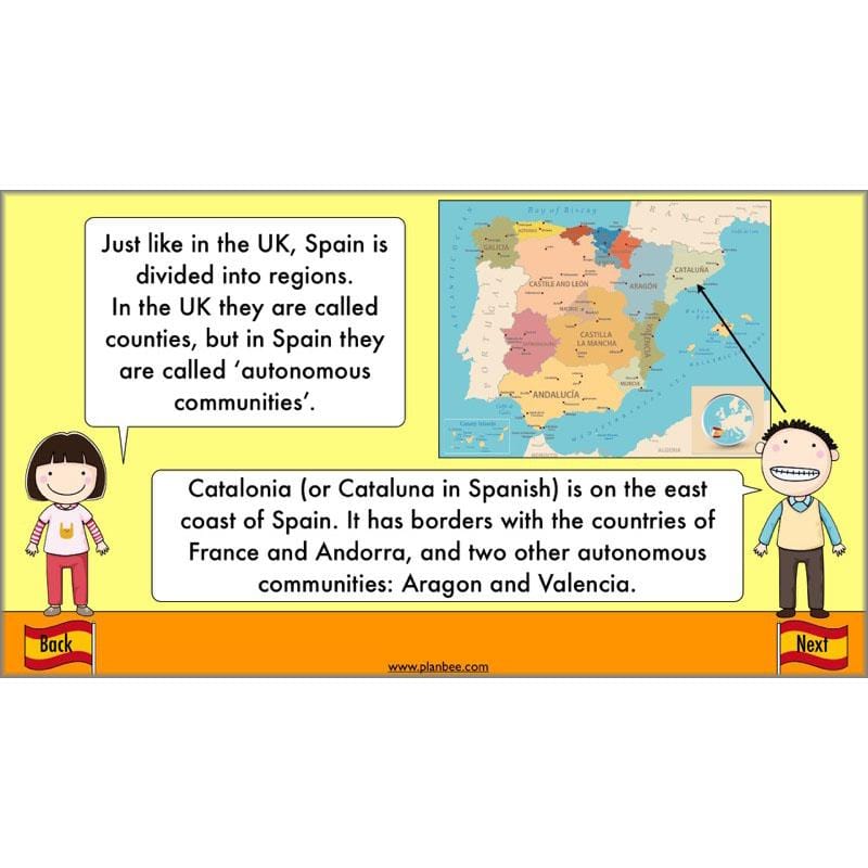 PlanBee Spain and Catalonia: KS2 Geography scheme of work Year 3 & Year 4