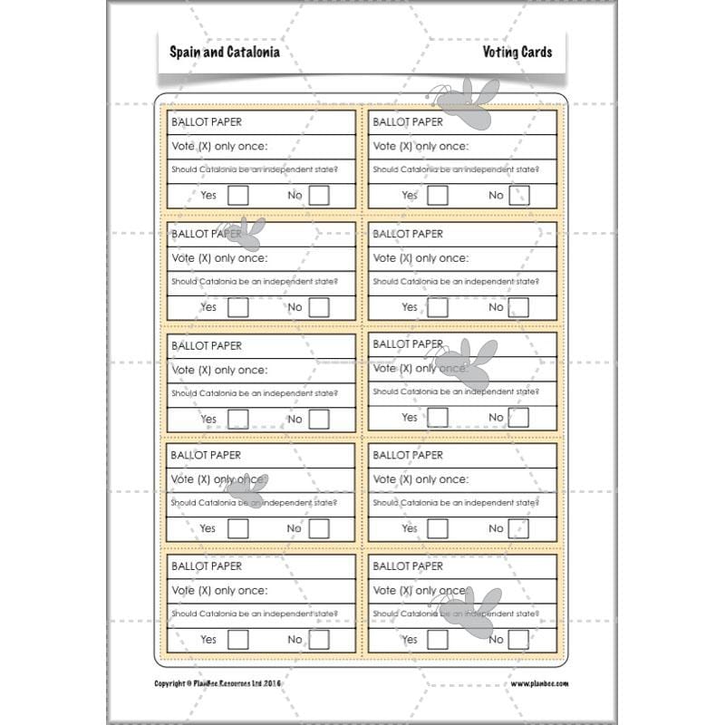 PlanBee Spain and Catalonia: KS2 Geography scheme of work Year 3 & Year 4