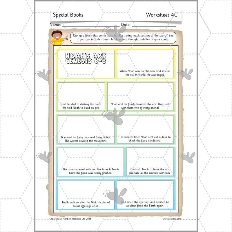 PlanBee Exploring Special Books KS1 RE downloadable lesson pack