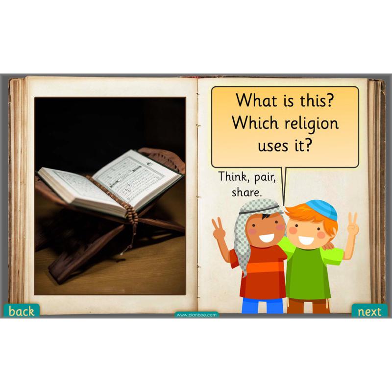 PlanBee Exploring Special Books KS1 RE downloadable lesson pack