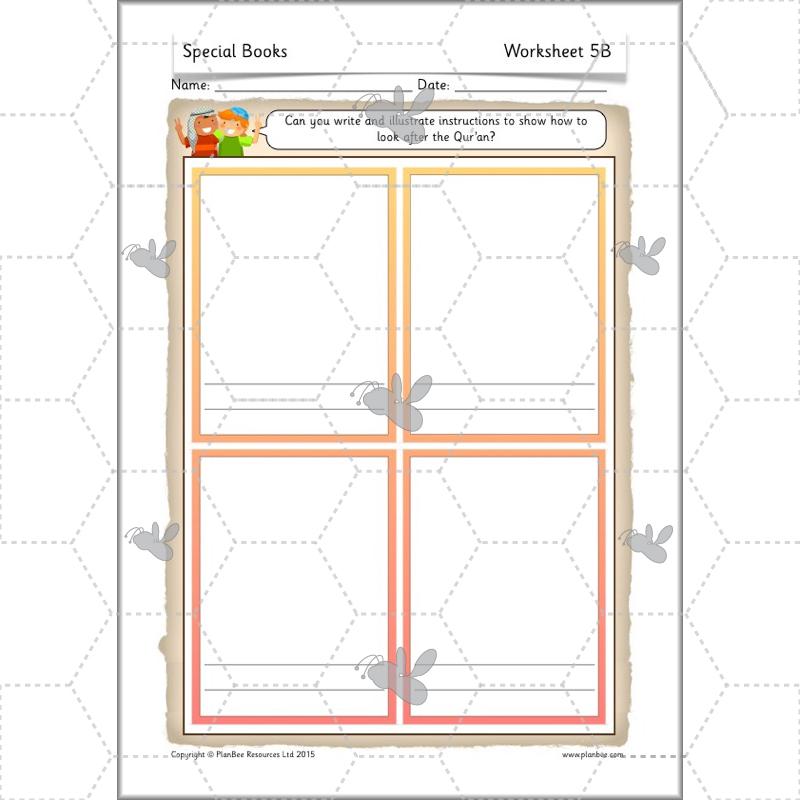 PlanBee Exploring Special Books KS1 RE downloadable lesson pack
