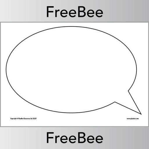 Thought Bubble Template Printable