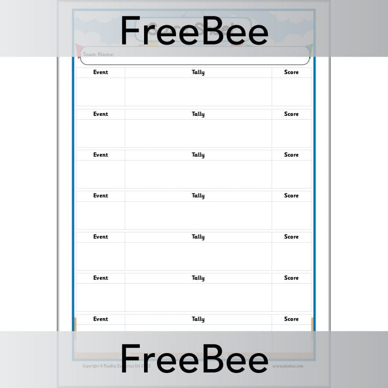 PlanBee FREE Sports Day Activities Ideas Pack by PlanBee