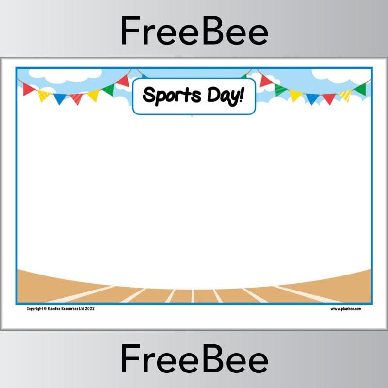 FREE Sports Day Posters by PlanBee