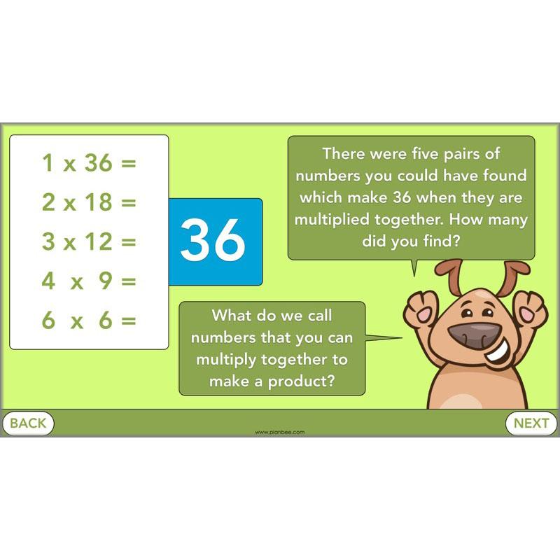 PlanBee Square Numbers, Cube Numbers and Factor Pairs | KS2 Year 5