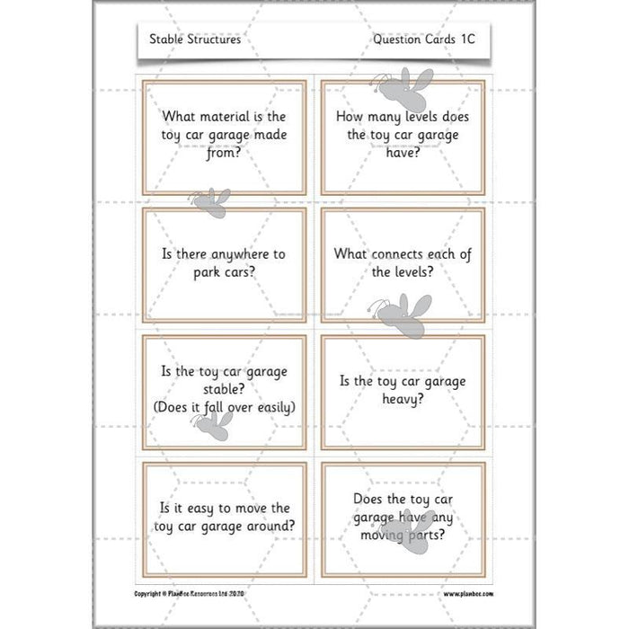 Stable Structures KS1 DT Lessons by PlanBee