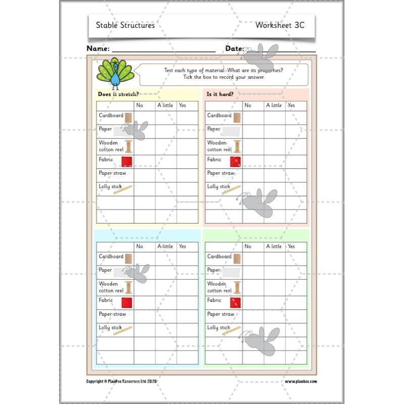 PlanBee Stable Structures KS1 DT Lessons by PlanBee