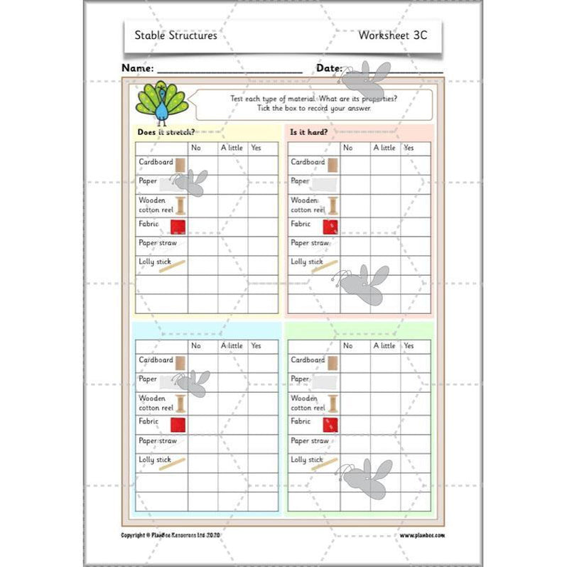 Stable Structures KS1 DT Lessons by PlanBee
