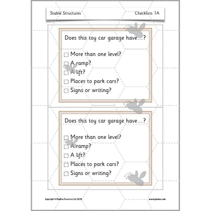 Stable Structures KS1 DT Lessons by PlanBee