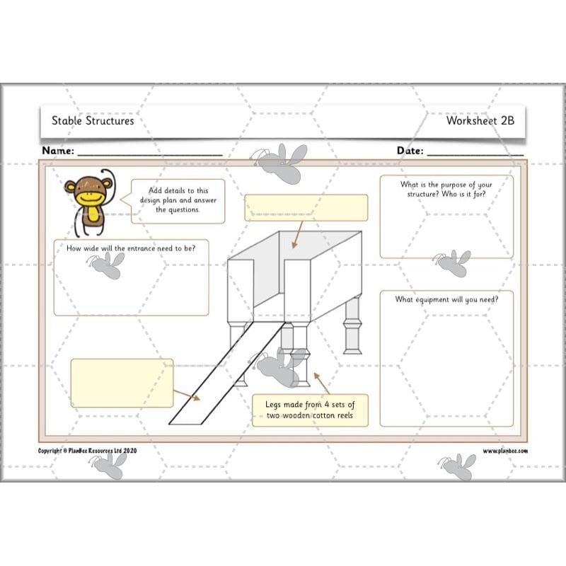 PlanBee Stable Structures KS1 DT Lessons by PlanBee