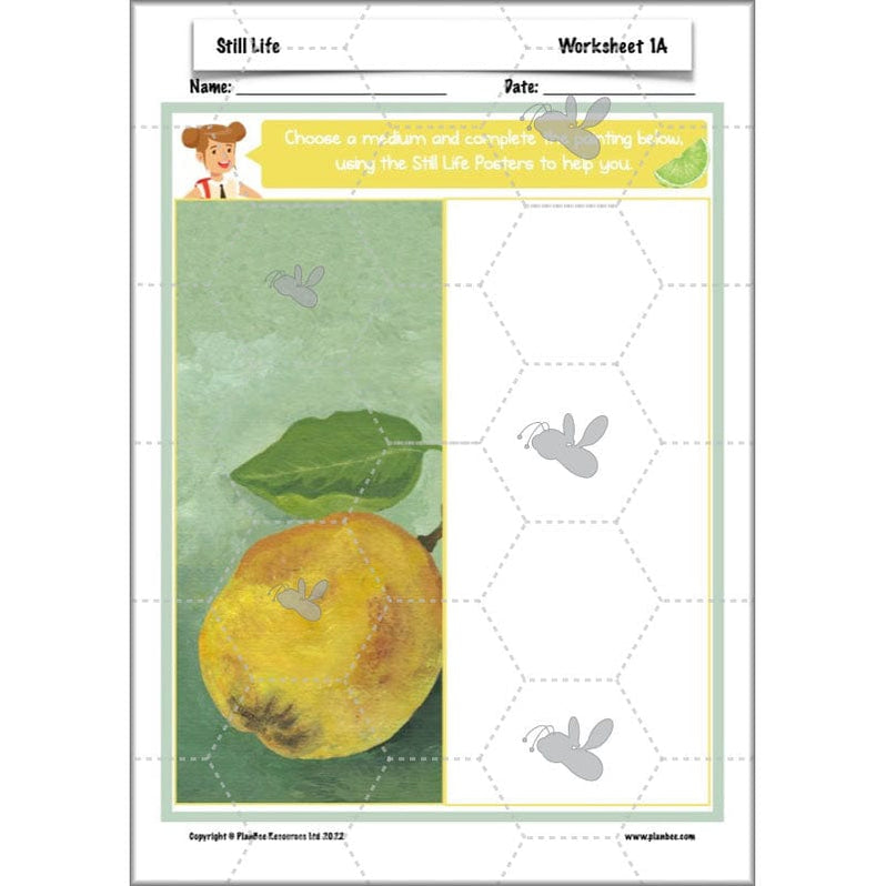 Still Life KS2 Art Downloadable Lesson Pack by PlanBee