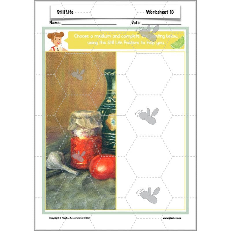 Still Life KS2 Art Downloadable Lesson Pack by PlanBee