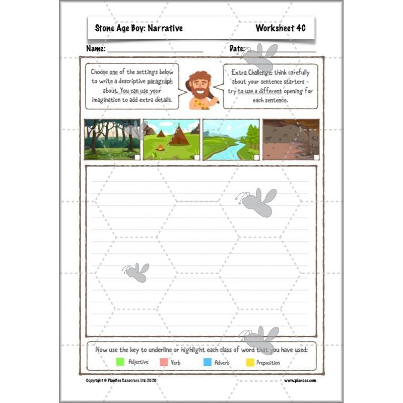 Stone Age Boy Planning | KS2 Lesson Plans
