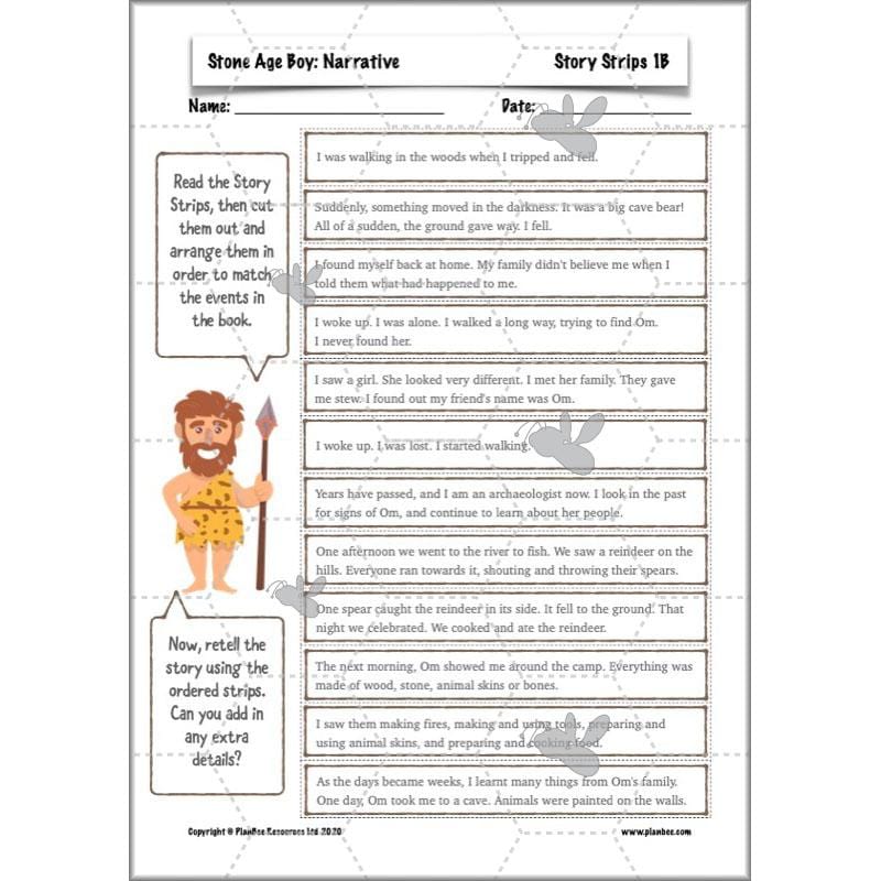 Stone Age Boy Planning | KS2 Lesson Plans