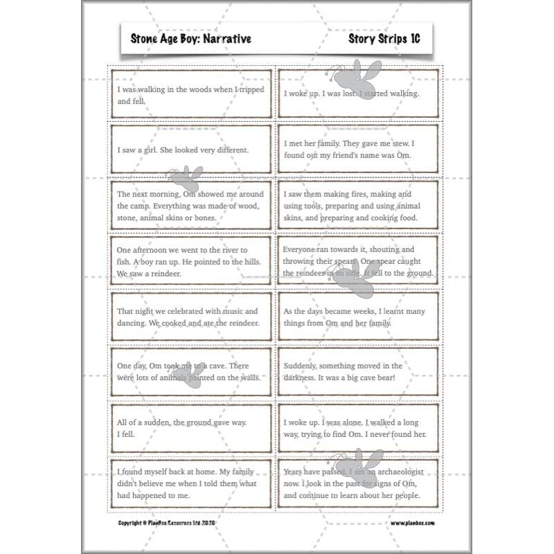 Stone Age Boy Planning | KS2 Lesson Plans