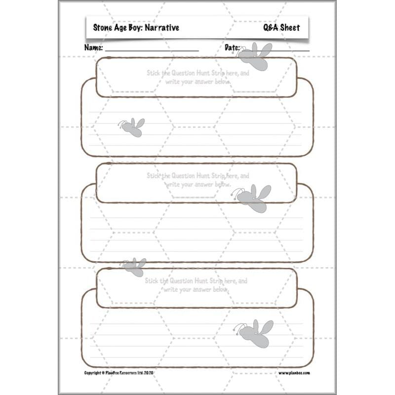 PlanBee Stone Age Boy Planning Year 3 English Lessons