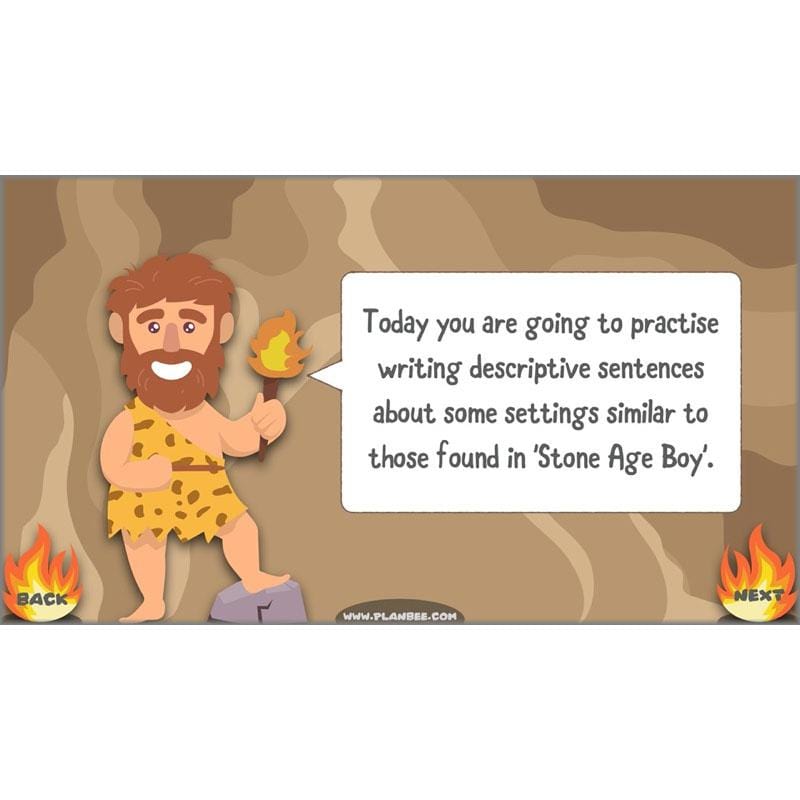 PlanBee Stone Age Boy Planning Year 3 English Lessons