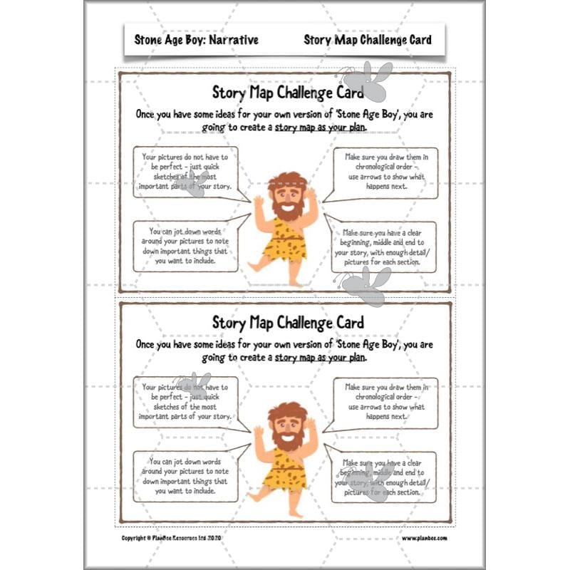 PlanBee Stone Age Boy Planning Year 3 English Lessons