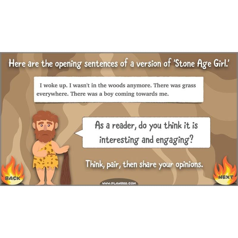 PlanBee Stone Age Boy Planning Year 3 English Lessons