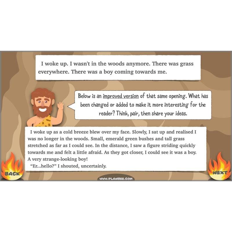 PlanBee Stone Age Boy Planning Year 3 English Lessons