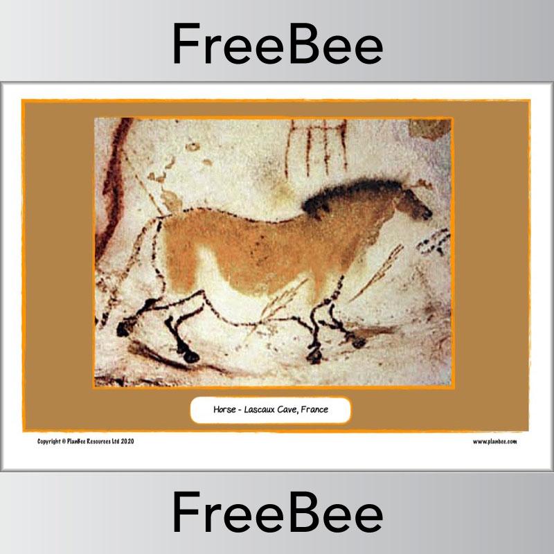 PlanBee Free Stone Age Cave Paintings KS2 Display Cards by PlanBee