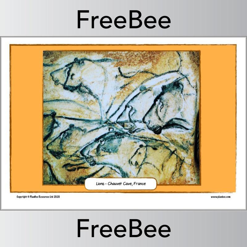 Free Stone Age Cave Art Paintings KS2 Display Cards | PlanBee