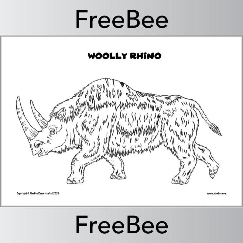 PlanBee Free Stone Age Colouring Printables by PlanBee