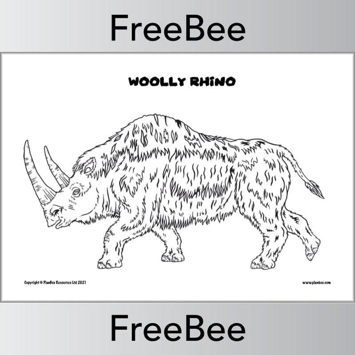 Free Stone Age Colouring Sheets By PlanBee