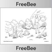 PlanBee Free Stone Age Colouring Printables by PlanBee
