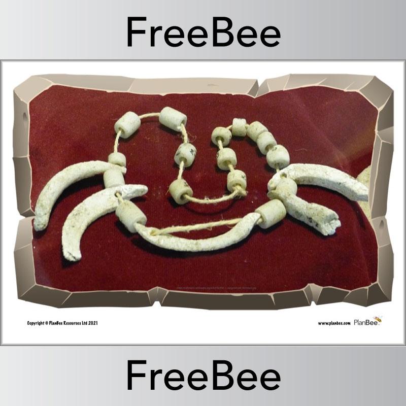 PlanBee Stone Age Jewellery KS2 Display Cards by PlanBee
