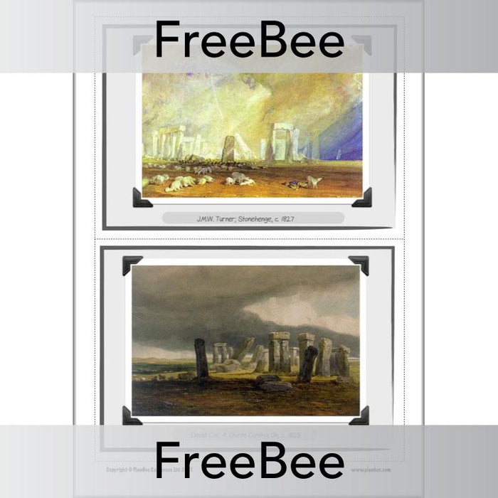 Free Stonehenge Art KS2 Picture Cards by PlanBee