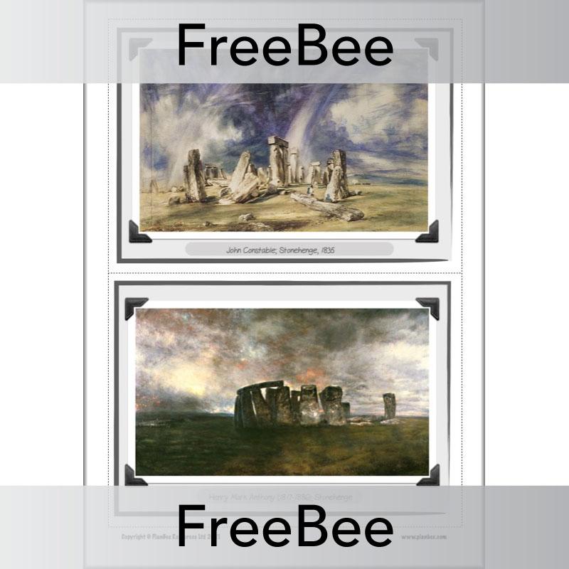Free Stonehenge Art KS2 Picture Cards by PlanBee