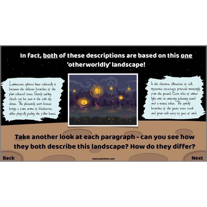 PlanBee Descriptive Writing Lesson Plans | Stories from Space KS2
