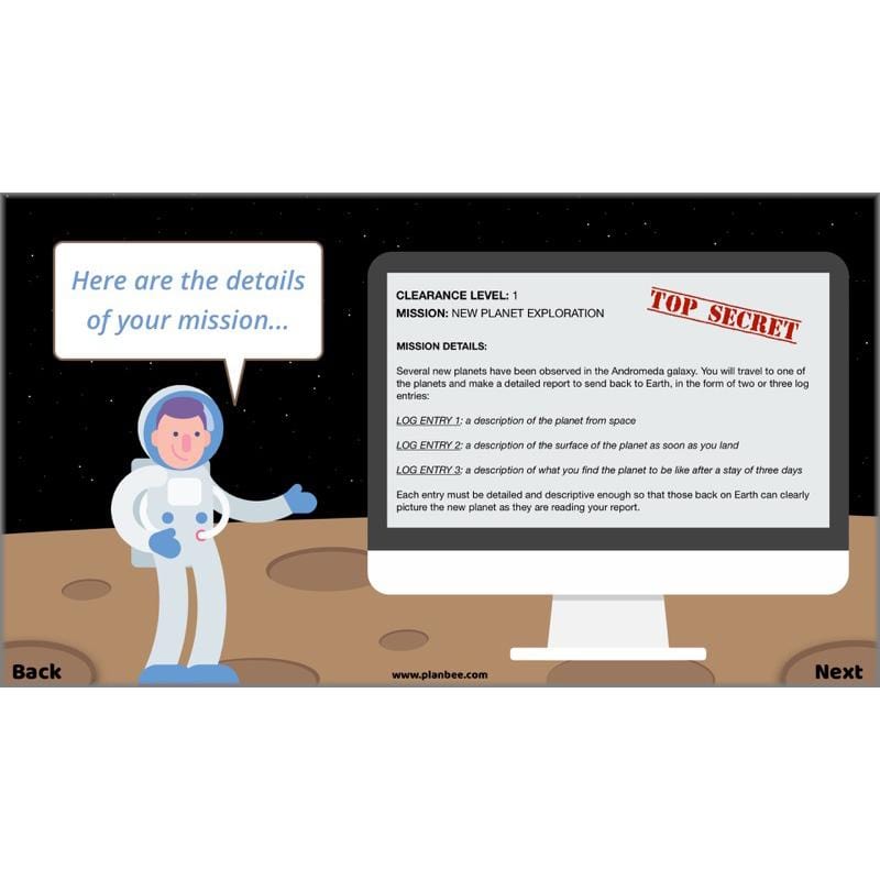 PlanBee Descriptive Writing Lesson Plans | Stories from Space KS2