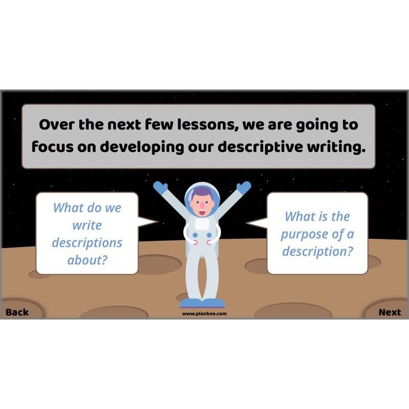 PlanBee Descriptive Writing Lesson Plans | Stories from Space KS2
