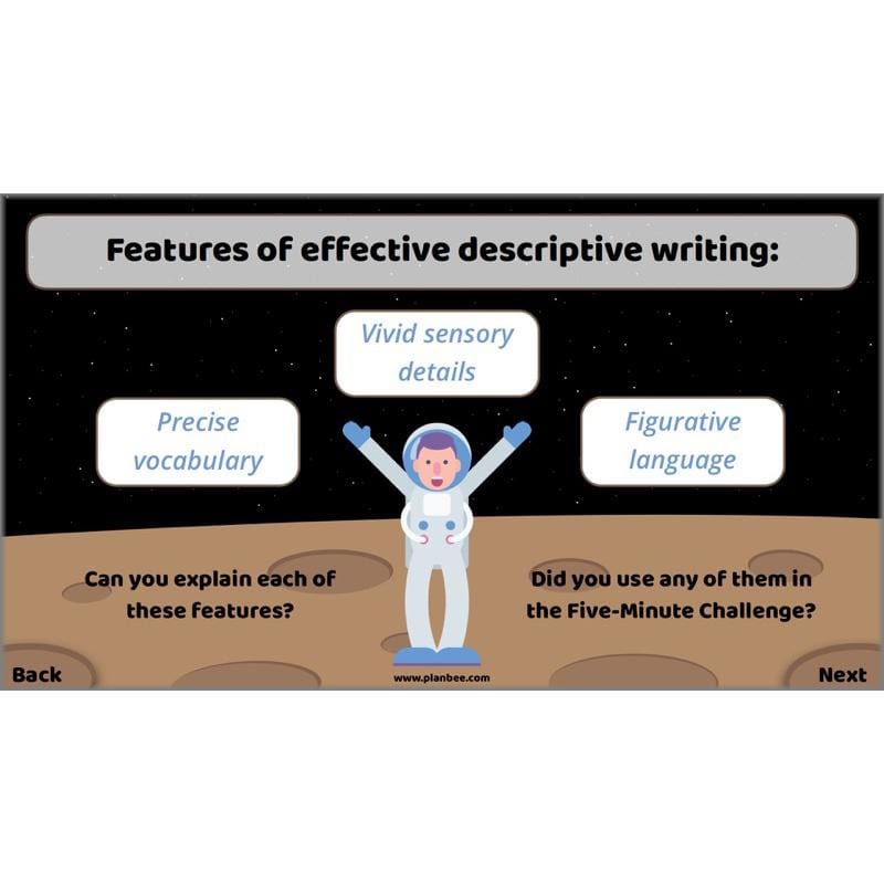 PlanBee Descriptive Writing Lesson Plans | Stories from Space KS2
